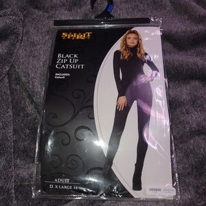 Spirit Black Full-Length Catsuit Nwt